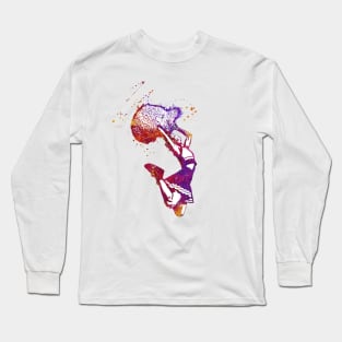 Cheeleader jumping with pom poms - 02 Long Sleeve T-Shirt